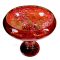 daum nancy vase um 1925 art deco Farbloses Glas mit roten Pulvereinschmelzungen colorless glass with red fused powder inlays guetzlaf berlin kunsthandel