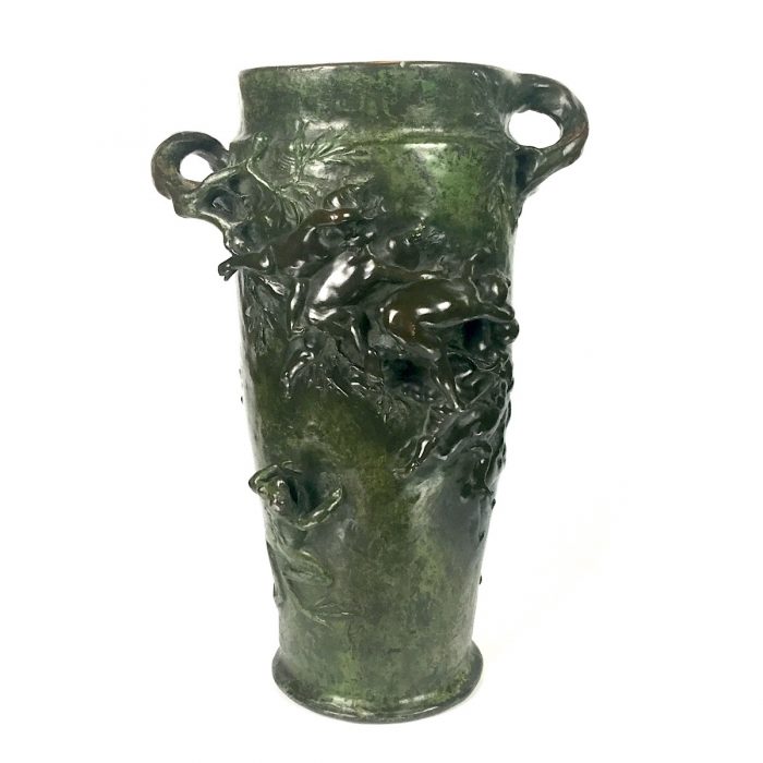 Joseph Chéret Bronze Vase 1884