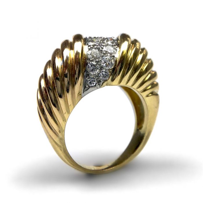 Vintage Diamant Ring Frankreich um 1960