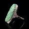 Art Déco Jade Diamant Ring um 1925